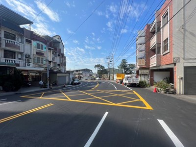 01-大甲重要道路煥新升級-市府投入500萬完成甲后路五段-開元路燙平工程_0