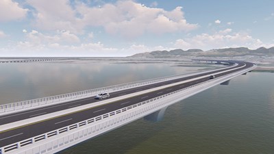 大偏心預力箱型梁橋-鳥瞰-1