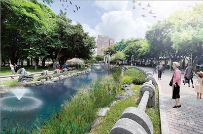 中市府結合民間資源-攜手改善北屯兒童公園水池環境1