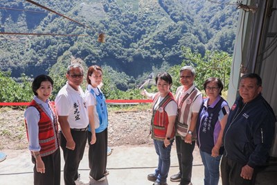 和平區環山部落南湖溪新建吊橋-工程今年6月完工