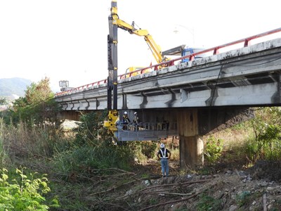 因應花蓮規模72強震後續餘震不斷-中市建設局提前完成特殊性橋梁檢測