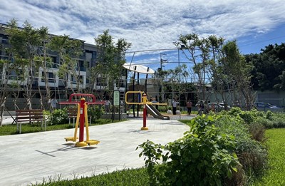 大肚區王福公園設置長青花園及自然綠棚-收到地方民眾喜愛