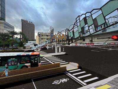 人本通行好行再推進 中市台灣大道(安和路至朝富路)道路改善開工