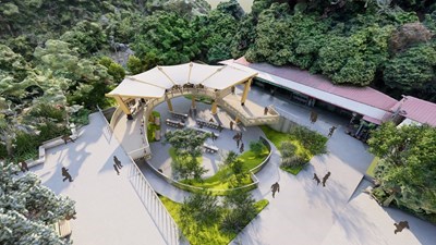01-舒適登山新地標-中市大坑觀音亭休憩平台預計7月底完工_0