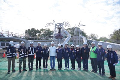 01-全國首座-東勢獨角仙生態公園成形-建設局長-進度破8成-力拼4月完工