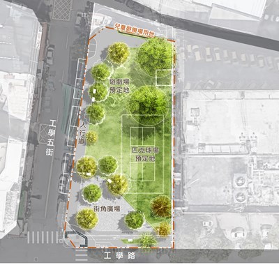 01-台中高工旁街角空間華麗轉身！中市建設局推動兒190用地綠美化年底完工