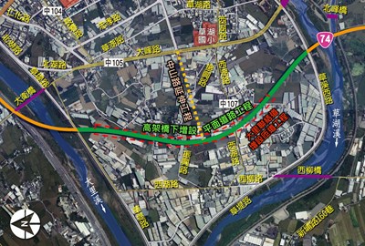 計畫道路平面位置圖-含匝道範圍