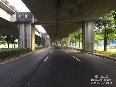 環中路二段-僑大二街-廣福路-往南屯方向快車道