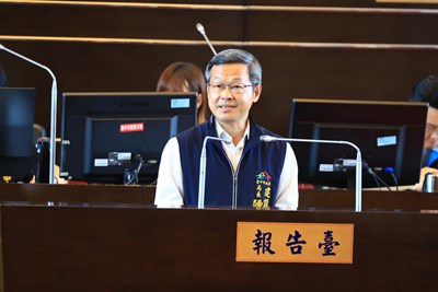 市府建設局長陳大田進行-台中美樂地計畫-專案報告