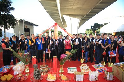 台74線橋下大里聯絡平面道路工程動土