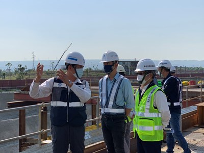 Inspection to Taichung Green Museumbrary by Director-General of Construction Bureau