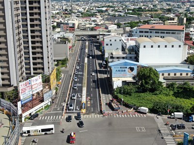 中市地下道填平工程持續超前-圓環北路地下道今起開放主線雙向通車