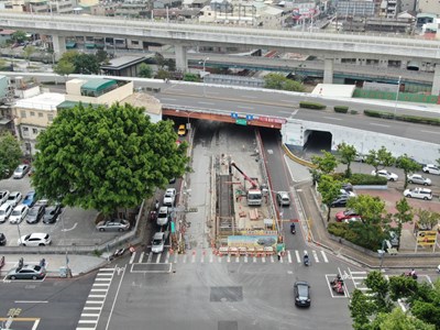 填平進度超前-427起國光路地下道及建國南北路禁止通行