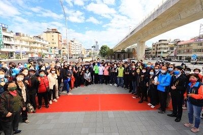 中市國光路地下道填平完工-盧市長-都市景觀大改變