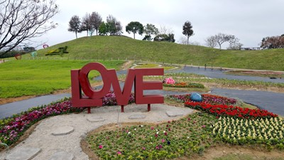 春節賞花趣！后里環保公園粉紫花海盛開中03