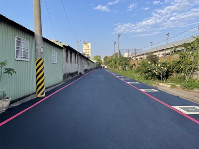 中市豐原區合作街76巷狹小道路拓寬改善完成