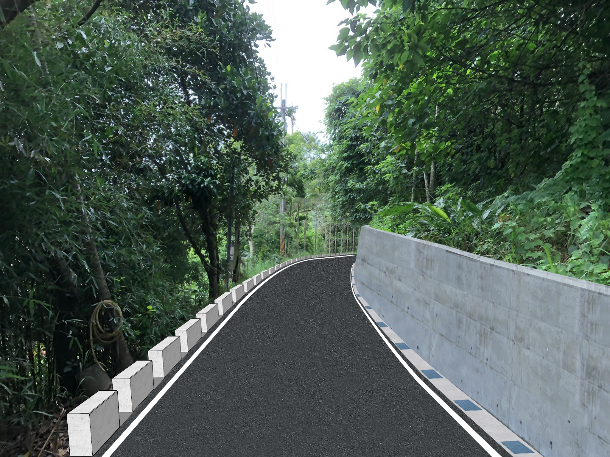 強化通行安全-霧峰中正路豐營巷拓寬工程開工-模擬圖