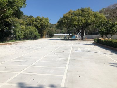 地震公園機車停車場完工