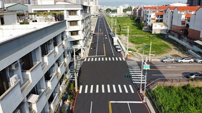 南區福田二街打通完工通車-中市建設局-地區往來不再繞道