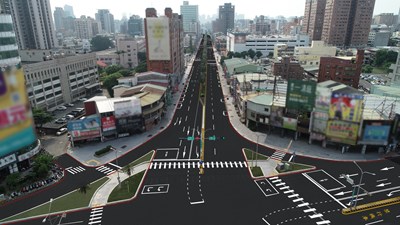 推動忠明路人本環境-中市中清路至忠太東路段即將完工-模擬圖