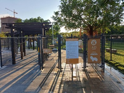 新平公園寵物專區11月中啟用-總面積達2-025平方公尺