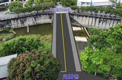 北屯區光西巷正大橋改建工程-示意圖