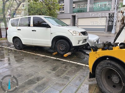 中市建設局捍衛使用權益-公園違停車輛即刻拖吊-1